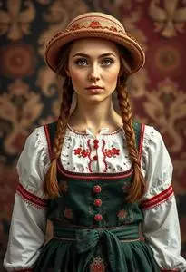 Slovenian Folk Costume face swap