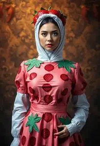 Strawberry Tart Costume face swap