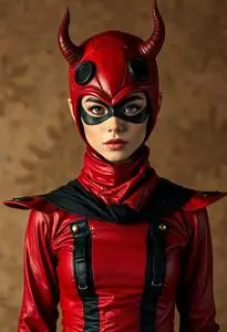Stunt Devil Costume face swap