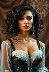 Sultry Singer Costume Woman face swap
