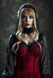 Sultry Sinner Woman Costume face swap