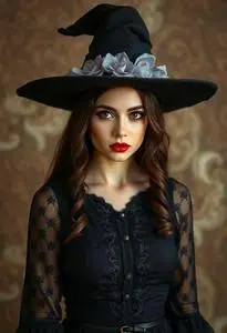 Sultry Witch Costume face swap