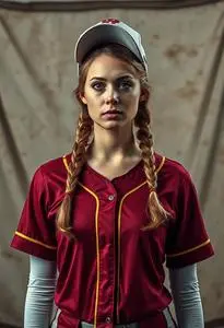Softball Player Costume face swap