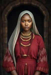 Swazi Attire Married Woman Costume face swap