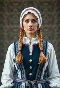 Swedish Folk Costume Region face swap