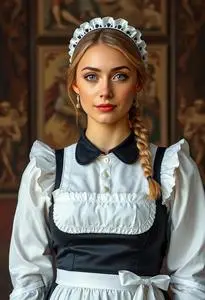 Swiss Maid Costume face swap