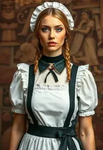 Swiss Milk Maid Costume face swap
