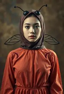There Was Girl Who Swallowed Fly Costume face swap