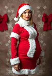 white christmas dresses Tipsy Elves Halloween Pregnant Skeleton Maternity Costume for Women - Adult Jumpsuit Costume - Front and Back Print with Zip Up Mask - Size main image 0