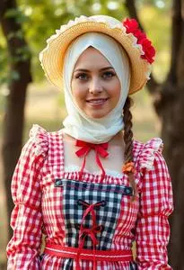 Picnic Outfit Woman Costume face swap