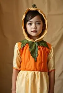 Pumpkin Feed Child Costume face swap
