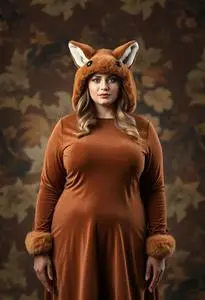 Plus Size Foxy Brown Costume face swap