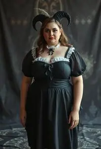 Plus Size Mistress Costume face swap