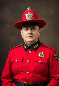 Plus Size Rcmp Canadian Mountie Costume face swap