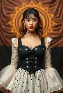 One More Time Pop Singer Costume Woman face swap