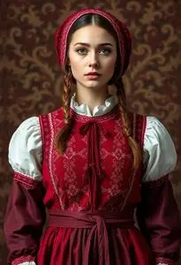 Polish Traditional Costume face swap