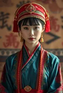 Mongolian Costume Female face swap
