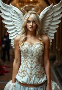 Morris Angel Costume face swap