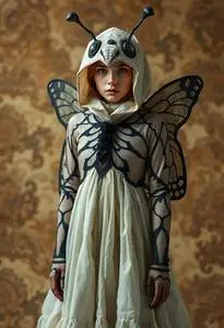 Moth Fancy Dress Costume face swap