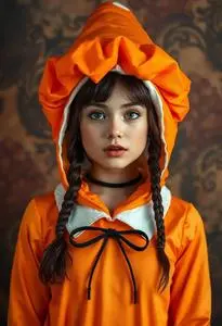 Pastease Candy Corn Costume Pasties face swap