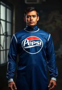 Pepsi Man Costume face swap