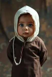 Newborn Abu Costume face swap