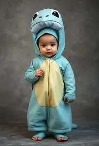 Newborn Squirtle Costume Fancy Dress face swap