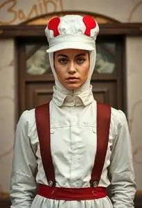 Milkman Costume Fancy Dress face swap