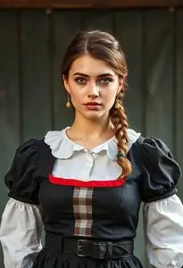 Oktoberfest Fraulein Woman Costume face swap