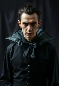 Man Nocturnal Count Vampire Costume face swap