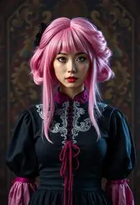 Lost Translation Pink Wig Costume face swap