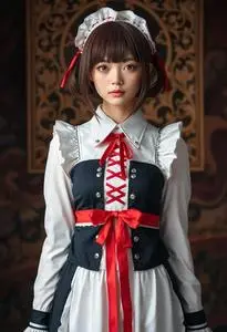 Mashu Maid Costume face swap