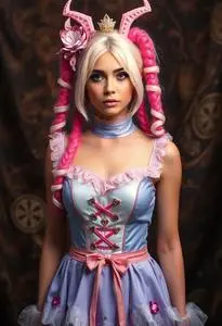 Luna Girl Deluxe Girl Costume face swap