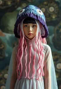 Jelly Fish Costume face swap