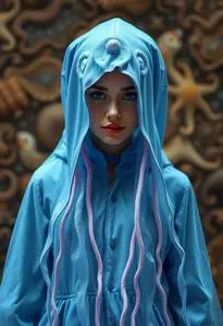 Jelly Fish Fancy Dress Costume face swap