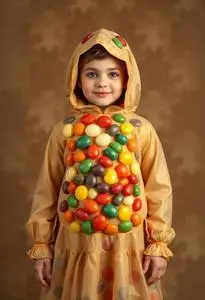 Kid Jelly Bean Costume face swap
