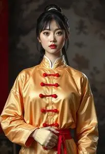 Kung Cutie Fighter Costume face swap