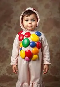 Infant Jelly Bean Costume face swap