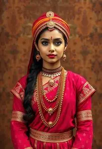Gujarati Folk Dance Costume face swap
