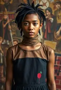 Jean Michel Basquiat Clothing Costume face swap