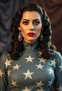 Hedy Lamarr Star Dress Costume face swap