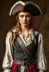 Historically Accurate Pirate Costume face swap
