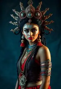 Goddess Kali Costume face swap