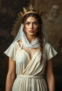 Goddess Persephone Costume face swap