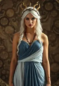 Greek Goddess Nyx Costume face swap