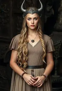 Freya Viking Goddess Costume face swap
