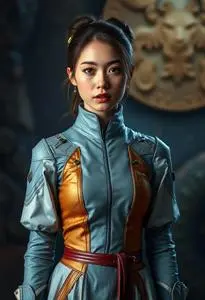 Future Female Woman Costume face swap