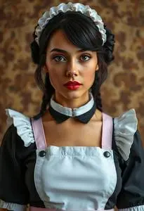Actual French Maid Outfit Costume face swap