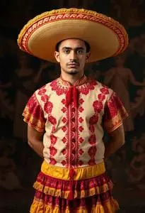 Adult Cinco Mayo Costume face swap