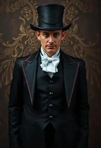 Adult Magician Costume face swap